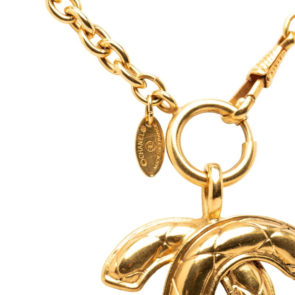 CHANEL Authentic Gold Logo Necklace - Picture 5 of 6
